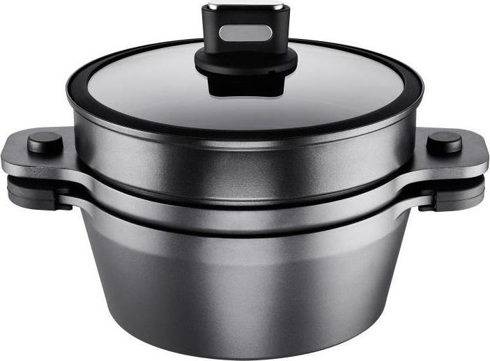 Actual product image Rohe Germany Raw cast aluminium non-stick multifunction pot (24 cm, Pot, Cast aluminium)