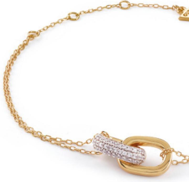 Guess 12MM NUANCE TWO LINKS BR Armband (18.50 cm, Sterling Silber)