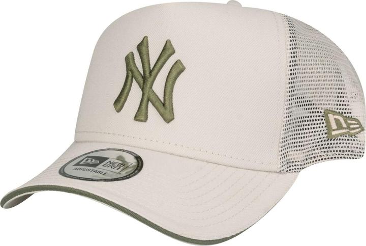 Produktbild New Era A-Frame Trucker Cap - New York Yankees beige oliv