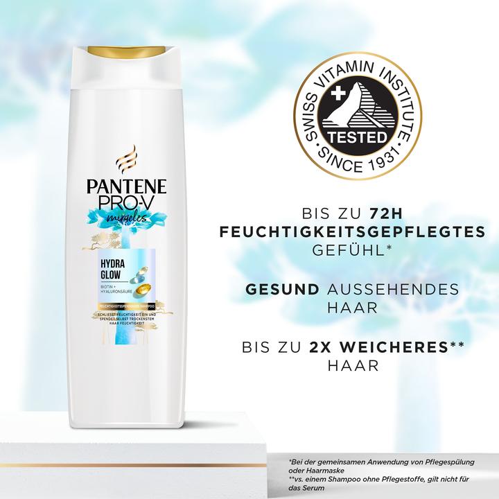 Image du produit Pantene Shampooing Miracles Hydra Glow 250 ml (250 ml, Shampoing liquide)