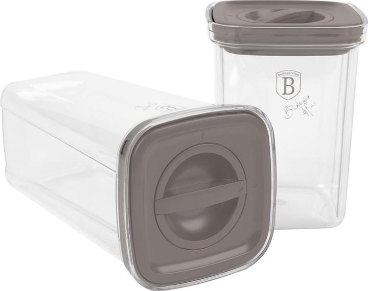 Produktbild BerlingerHaus Design Vorratsdosen für Lebensmittel, 5-teilig, taupe (1.50 l)