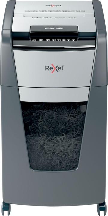 Produktbild Rexel Aktenvernichter Optimum AutoFeed+ 225M Mikroschnitt 2 x 15 mm 60 l Blattanzahl (max.): 225 Sicher (Microschnitt)