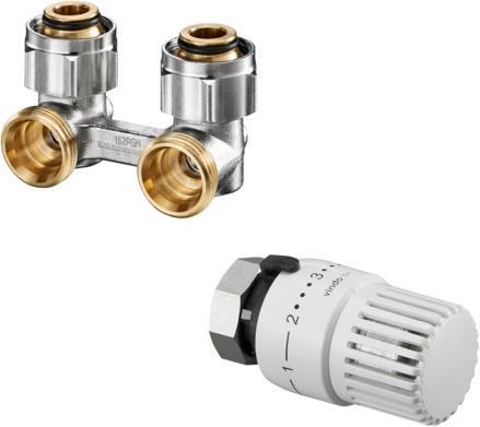 Produktbild Oventrop OV Anschluss-Set Multiflex F Eckf mit Thermostat vindo TH G 1/2Zoll I