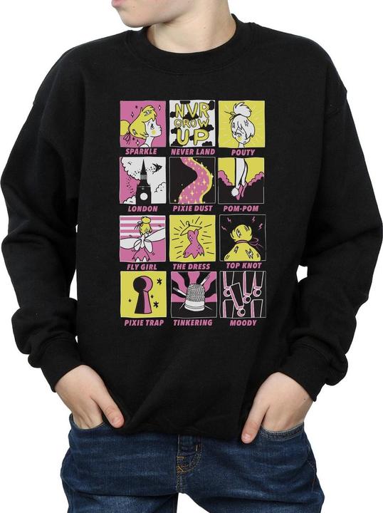 Produktbild Disney Tinkerbell Squares Sweatshirt Jungen (140, 146)