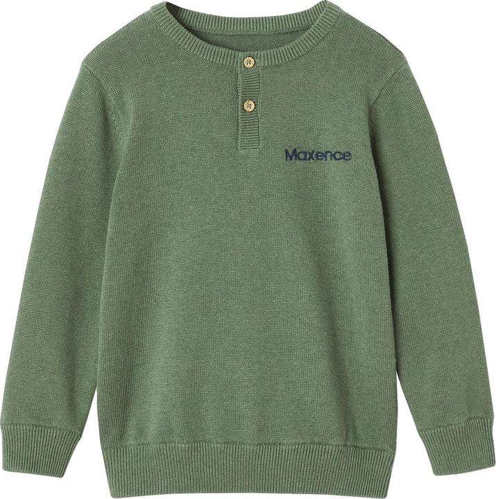Actual product image Vertbaudet Jungen Pullover mit Rundhals und Knopfleiste Oeko-Tex (86)