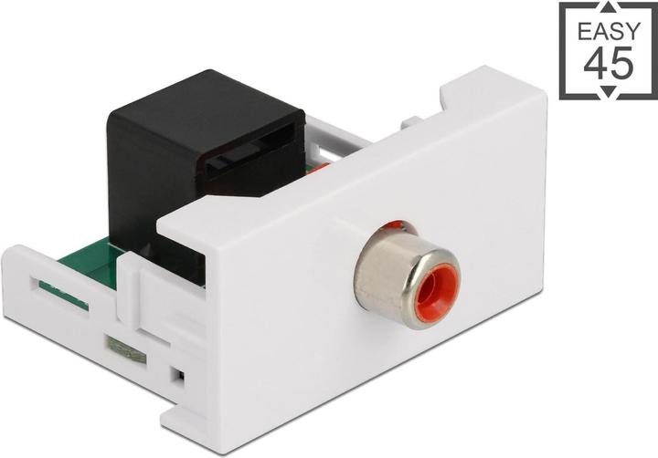 Delock Modulo Easy 45 da presa Cinch a presa RJ45 22,5 x 45 mm (Adattatore jack)