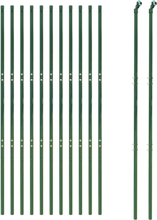 Actual product image VidaXL Maschendrahtzaun Grün 2x25 m Verzinkter Stahl, Farbe