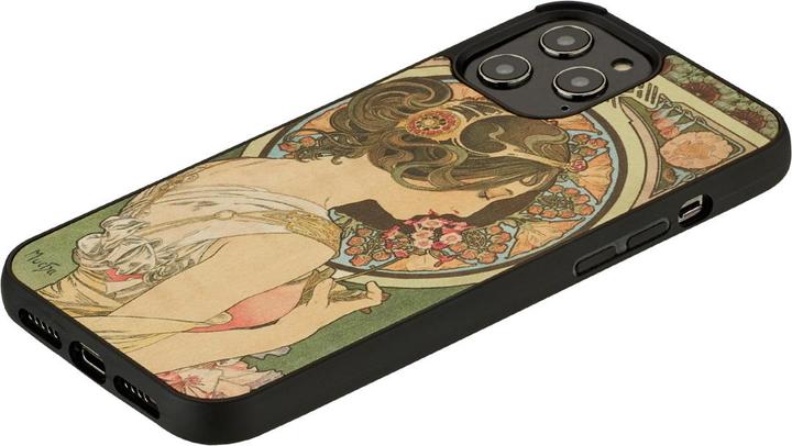 Actual product image Man.Wand &WOOD case for iPhone 12 Pro Max primrose juodas (Apple iPhone 12 Pro Max)