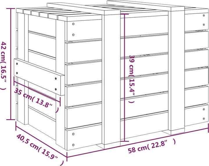 Produktbild VidaXL Britteny (58 x 40.5 x 42 cm)