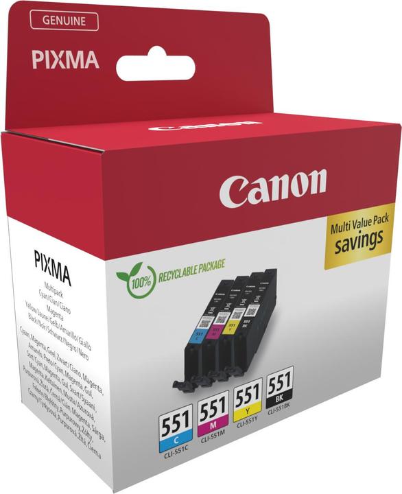 Actual product image Canon CLI-551 (M, FC, C, Y)