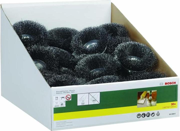 Produktbild Bosch Zubehör Topfbürste für Bohrmaschinen, gewellter Draht, 75 x 6 mm (6)