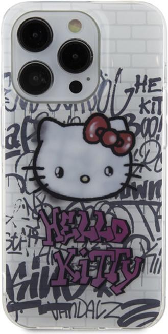 Image du produit Hello Kitty HKHCP13XHDGPHT iPhone 13 Pro Max 6.7" biały/white hardcase IML Kitty On Bricks Graffiti (Apple iPhone 13 Pro Max)