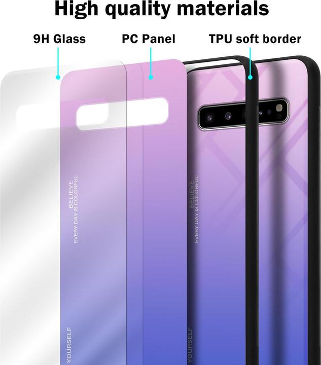 Actual product image Cadorabo TPU 2 colors glass cover (Samsung Galaxy S10 5G)