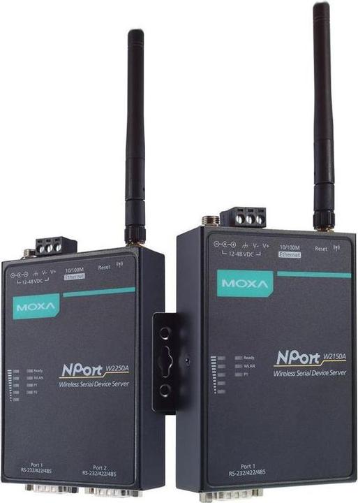Productafbeelding Moxa NPORT W2150A-EU - 1-poorts draadloze apparaatserver, 3-in-1, 802.11abgn WLAN EU-band, 12 tot 48 VDC