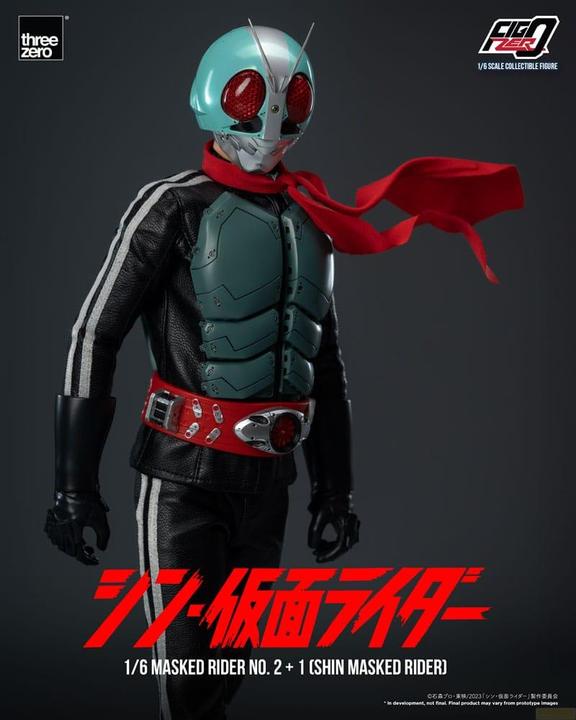 Actual product image ThreeZero Kamen Rider FigZero action figure 1/6 Masked Rider No.2+1 (Shin Masked Rider) 32 cm