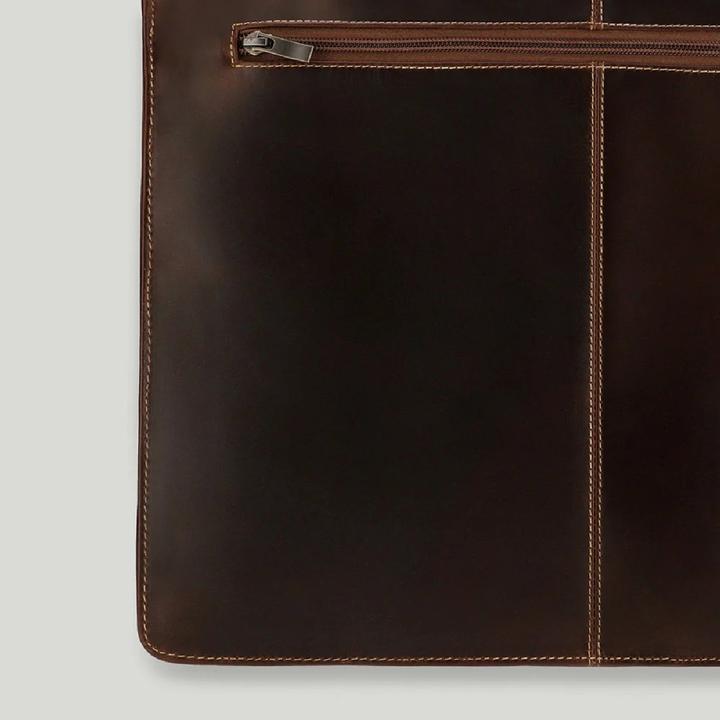 Actual product image Buckle & Seam Sierra briefcase brown/blue