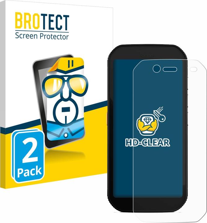 Actual product image BROTECT Screen Protector Clear (2 Piece, Cat S42)