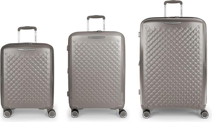 Gabol Queens 4 Rollen Kofferset 3-teilig mit Dehnfalte (223 l, XL (ab 115l))