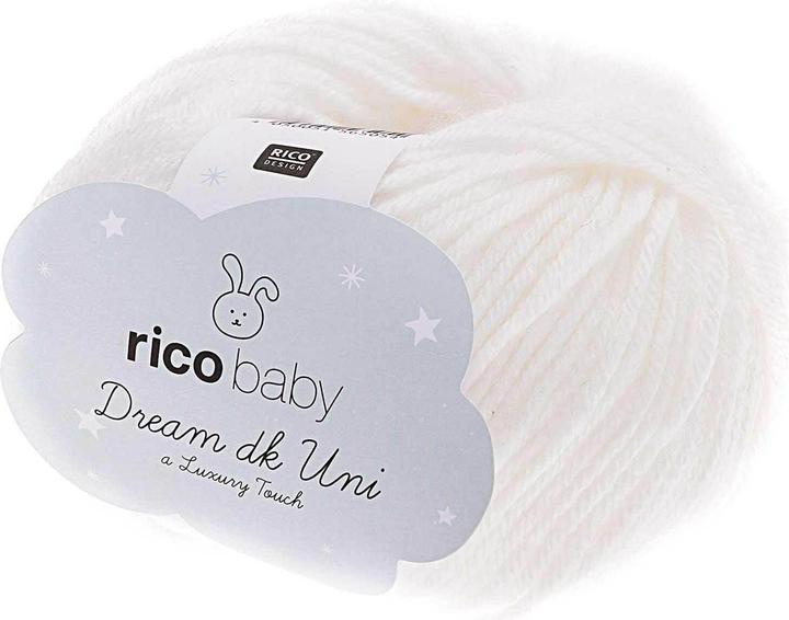 Produktbild Rico Design Wolle Baby Dream Uni dk 50 g Weiss (115 m)