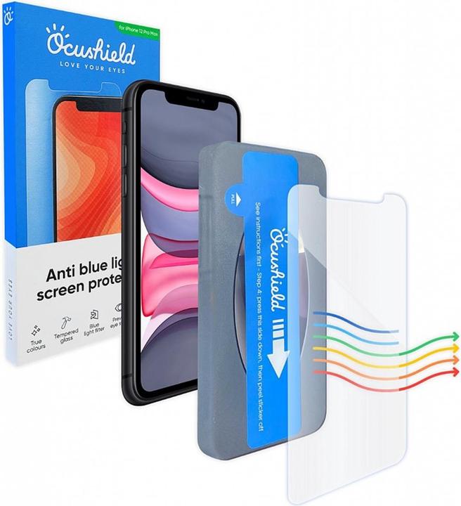 Actual product image Ocushield Anti Blue Light Screen Protector (1 Piece, Apple iPhone 12 Pro Max)