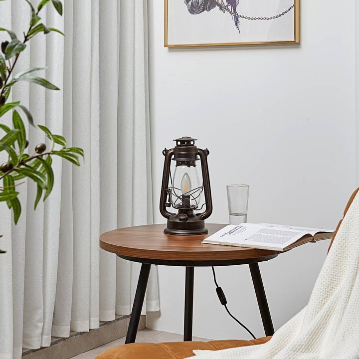 Actual product image Lindby Raisa table lamp Rust/Clear (E14)
