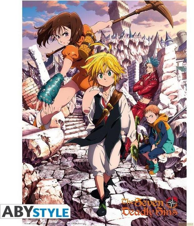 Actual product image ABYstyle Seven Deadly Sins - Group (52 x 38 cm)