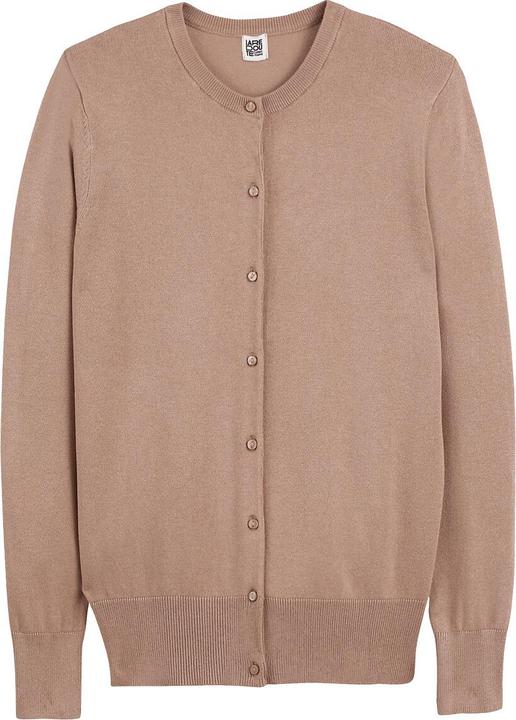 Produktbild La Redoute Collections Cardigan mit rundem Ausschnitt (38)