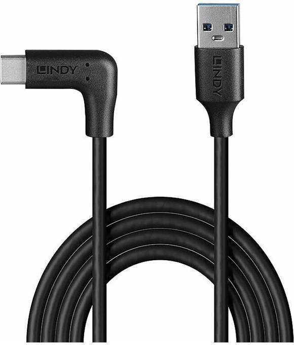 Immagine prodotto Lindy 0,5 m di cavo USB 3.2 tipo A-C angolato a 90° (32012) (0.50 m, USB 3.2 Gen 2)