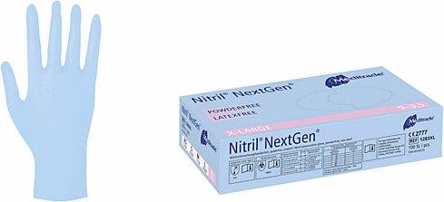 Actual product image Meditrade Nitrile disposable gloves NextGen®, blue, PU 10 dispenser boxes à 100 pcs, size XL (XL)