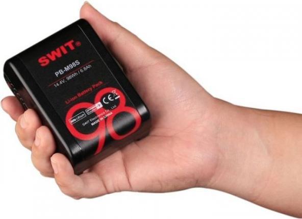 Image du produit Swit PB-M98S | 98Wh Mini batterie de poche à charge élevée, montage en V, également idéal pour une (Batterie)