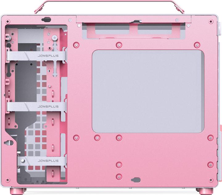 Produktbild Jonsplus MATX Handle Case Z20 - White-Pink (Mini-ITX, mATX)