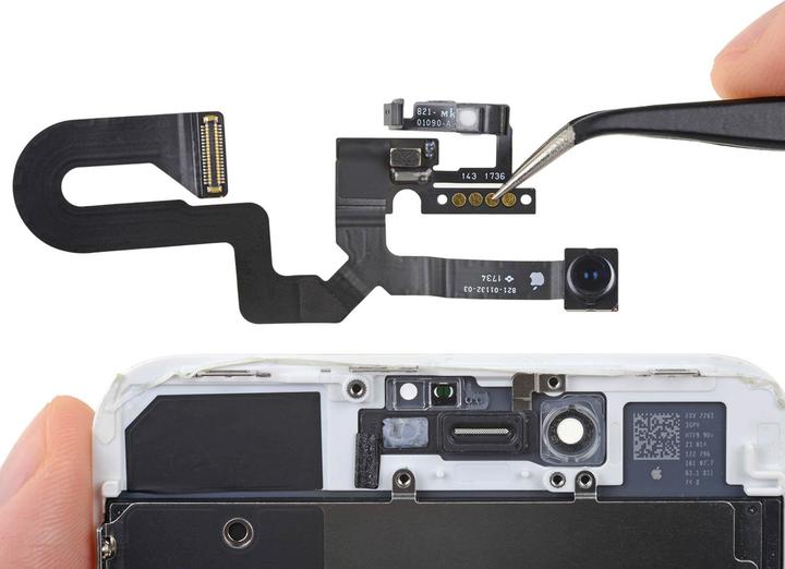 Actual product image Clappio Front camera module + flex cable for Apple iPhone 8 Plus, spare part for repair (Apple iPhone 8 Plus)