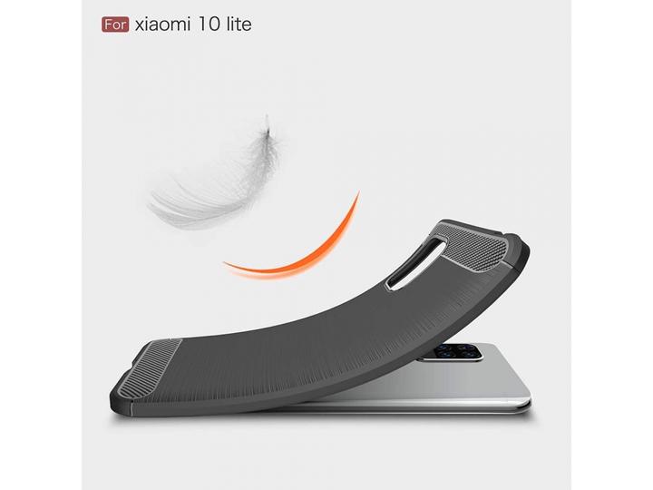Produktbild Screenguard Xiaomi Mi 10 Lite Hülle Carbon Brushed Soft TPU (Xiaomi Mi 10 Lite)