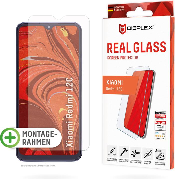 Immagine prodotto Displex Real Glass, 2D Panzerglas (1 Pezzo/i, Xiaomi Redmi 12C)