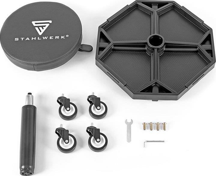 Actual product image Stahlwerk Workshop stool WRH-136 ST loadable up to 136 kg height-adjustable (136 kg)
