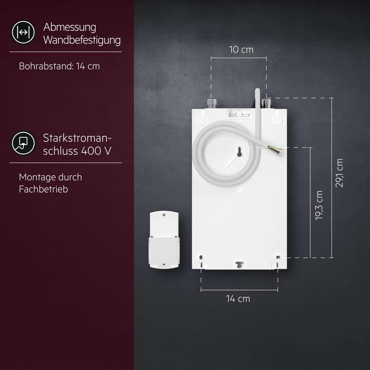 Actual product image AEG Haustechnik DDLE Kompakt FB 11/13 kW Compact instantaneous water heater for the kitchen, remote control, 400 V