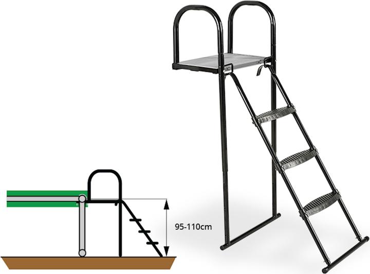 Image du produit Exit Plate-forme de trampoline avec échelle XL