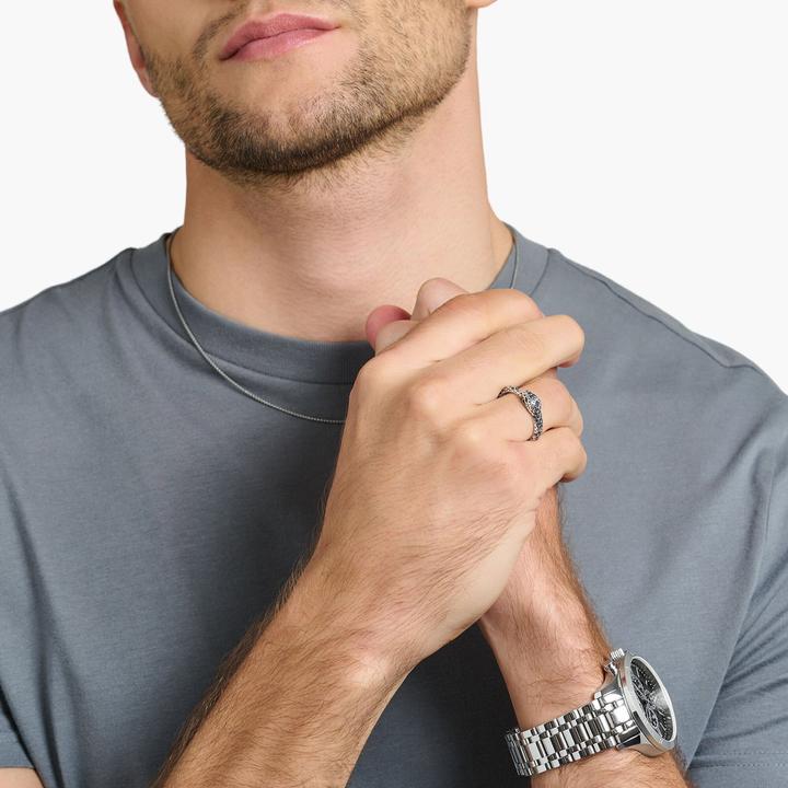 Immagine prodotto Thomas Sabo Anello Serpente annerito (50, 925 Argento)