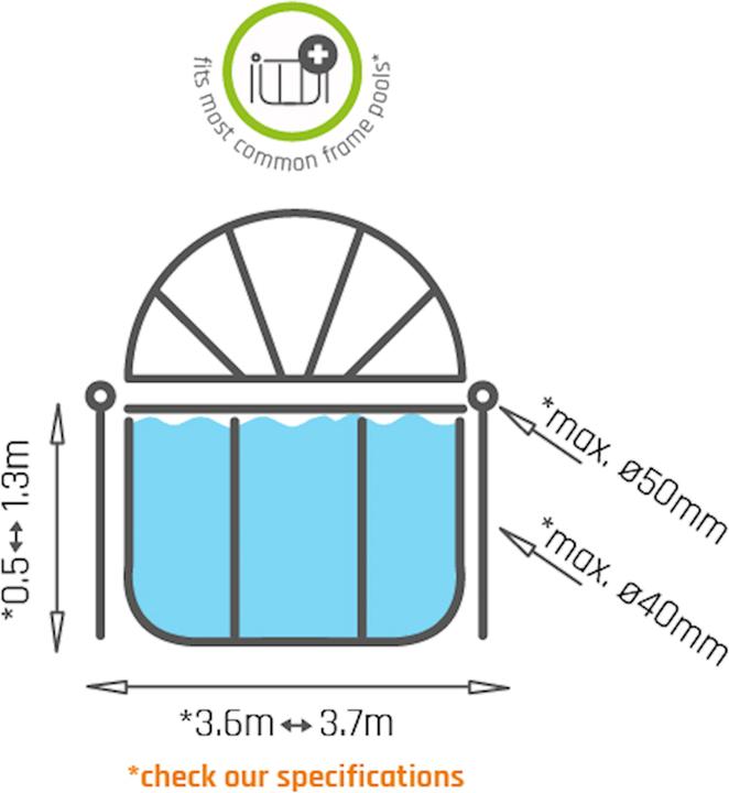 Produktbild Exit Pool Sonnenschutz rund