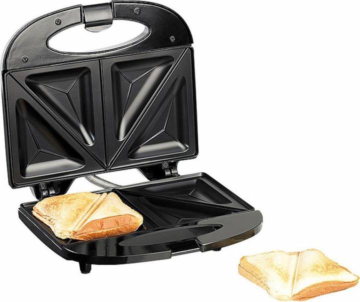 Rosenstein & Söhne Non-stick sandwich toaster for 4 servings, 750 watts