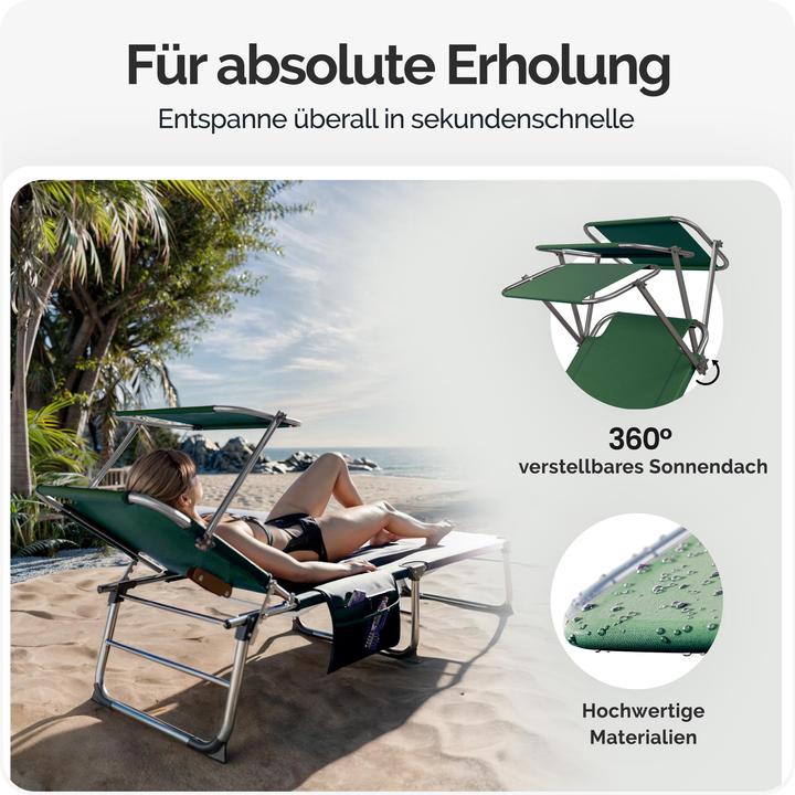Produktbild Casaria Sonnenliege (190 cm)