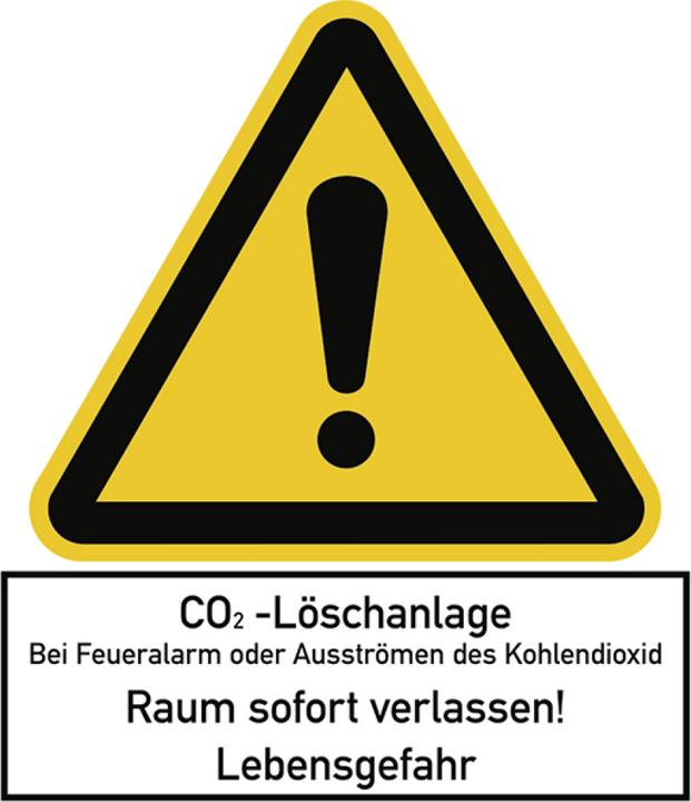 Produktbild Moravia Warnzeichen CO2-Löschanlage… Kunststoff, 210x240 mm