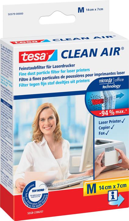Actual product image tesa Clean Air fine dust filter M for laser printers