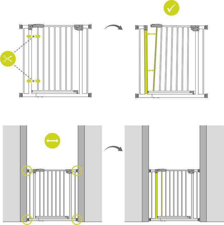 Produktbild Hauck Autoclose N Stop 2 white (75 cm)