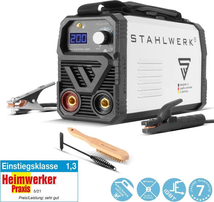 Produktbild Stahlwerk Schweissgerät ARC 200 MD IGBT MMA E Hand Inverter Single-Board 200 A