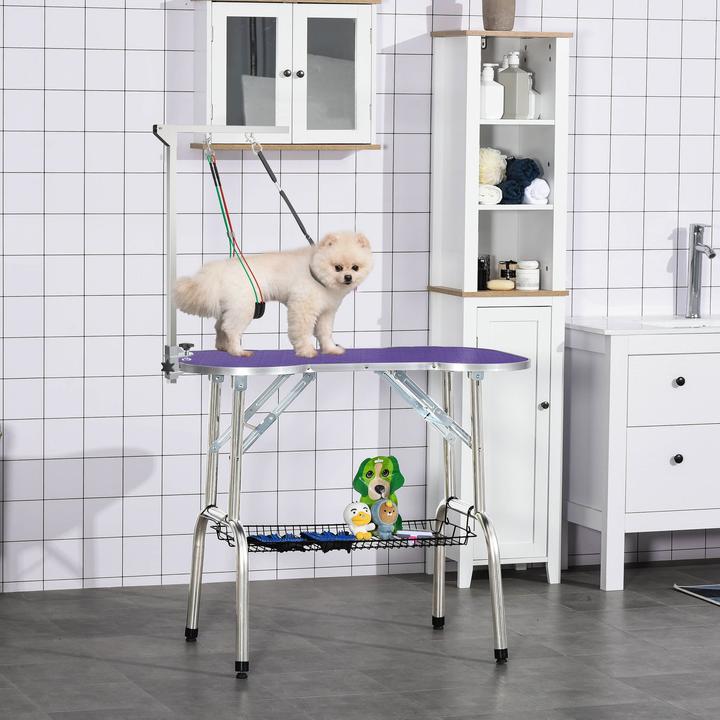 Image du produit PawHut Bras de table de toilettage pour animaux de compagnie avec corde en nylon (Chien)