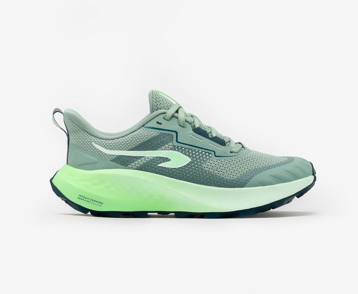 Kiprun Laufschuhe Trailrunning Crosslauf Kinder - K500 Grip khaki