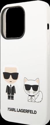 Produktbild Karl Lagerfeld Hard Cover Silicone Karl & Choupette White, for iPhone 14 Pro, KLHCP14LSSKCW (Apple iPhone 14 Pro)