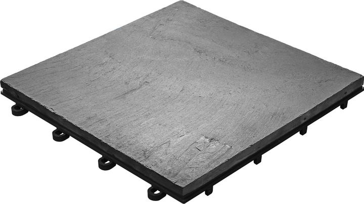 Florco Balcony & Terrace Slabs Stone Slate full-surface, 4 pcs. (4 x, 30 x 30 cm)