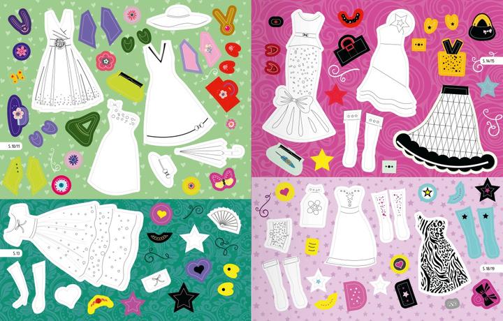 Actual product image Ravensburger My coloring sticker book: dream dresses